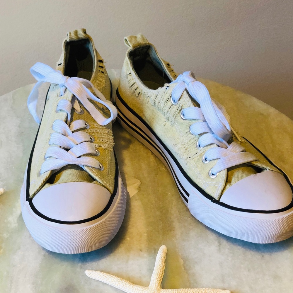 Epicstep NEW Canvas Sneaker Distress Khaki Tan 8